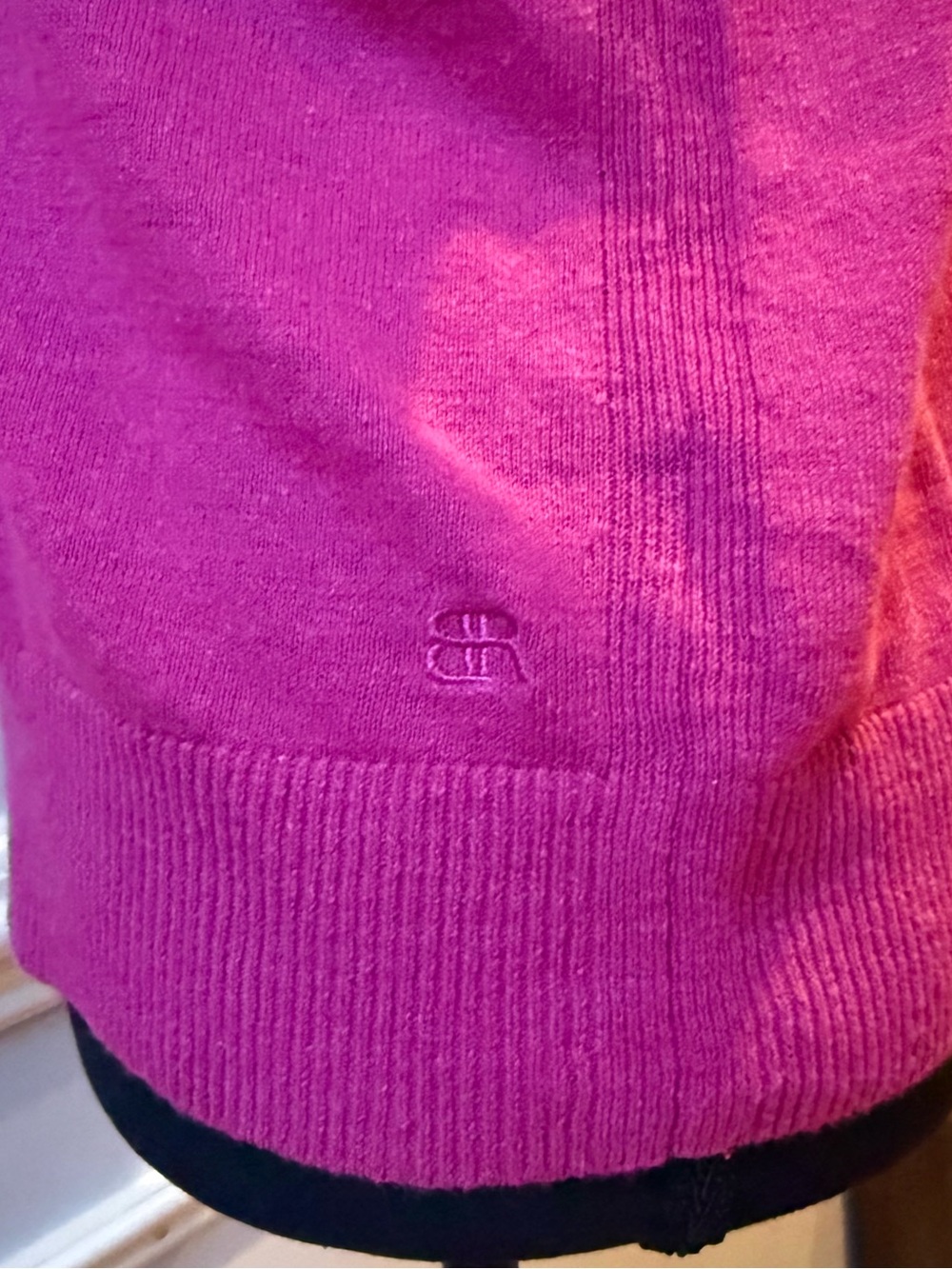 Banana Republic Linen Blend Short Sleeve Sweater Top‎ Pink Small Relaxed - Picture 5 of 9